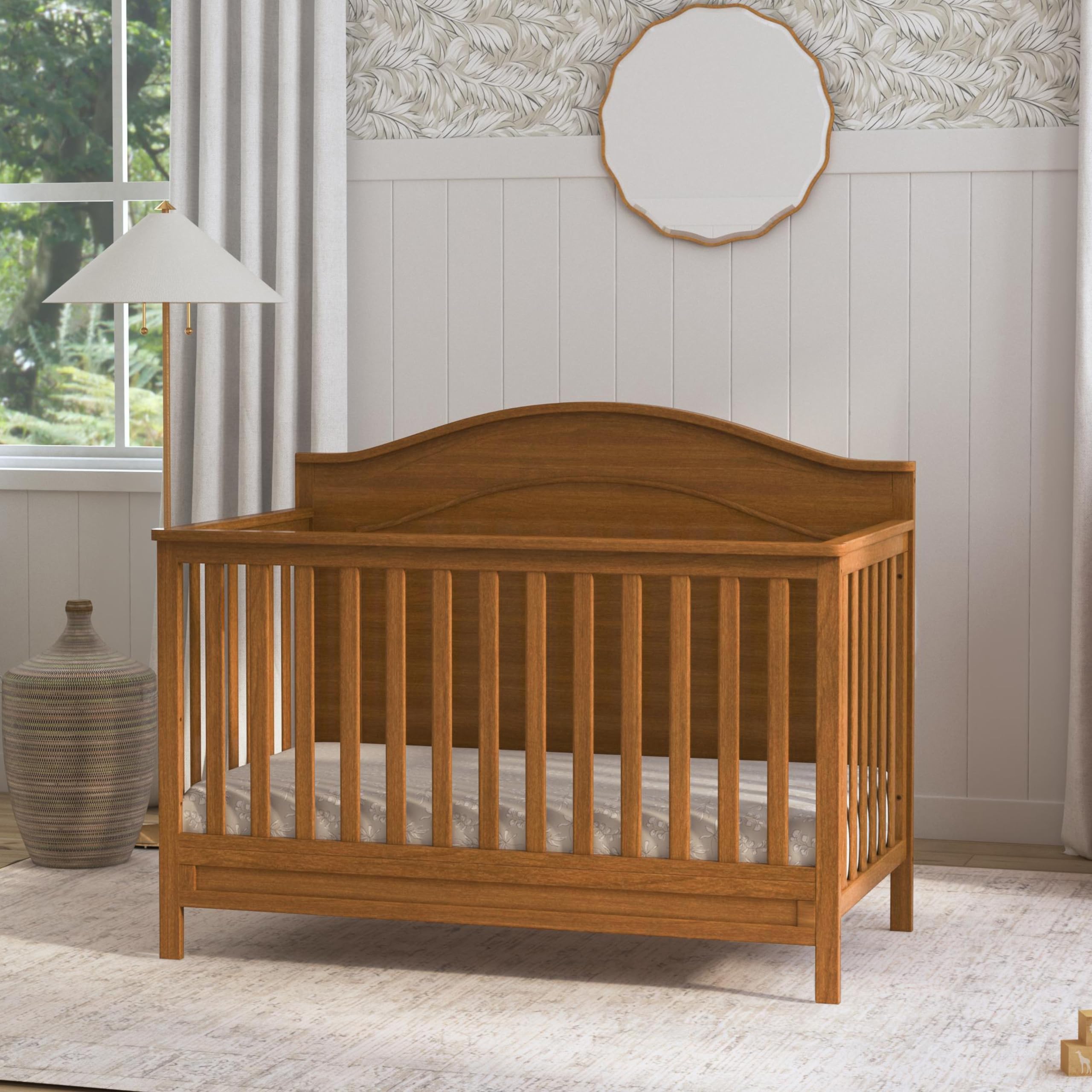 DaVinci Charlie 4-in-1 Convertible Crib in Chestnut, Greenguard Gold Certified