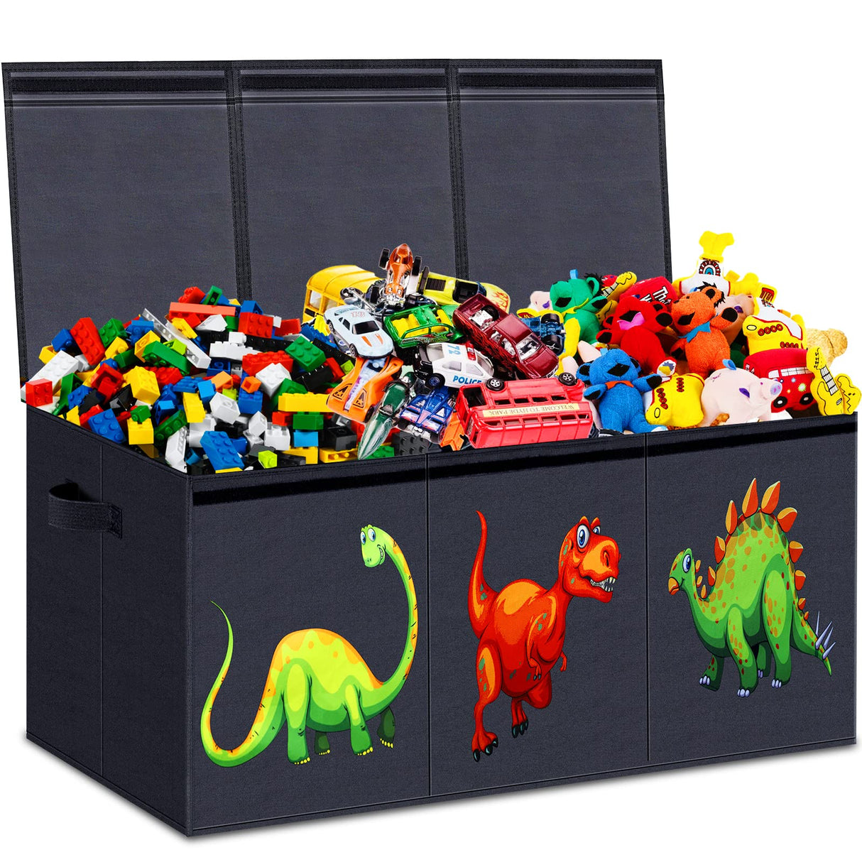 Toy Boxes for Kids Extra Large, Toy Box for Boys Girls, Collapsible Sturdy Kids Toy Storage Organizer Boxes