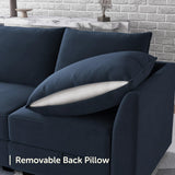 Modular Sectional Sofa Velvet L Shaped Couch with Storage Ottoman Convertible