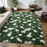 Fluffy Bedroom Rug Carpet - 4x6 Feet Shaggy Area Rugs for Living Room, Soft Rug for