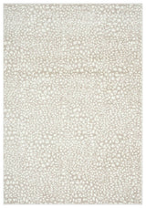 Beige Cheetah Print Area Rug 5'3" x 7'6" - Contemporary Abstract Design
