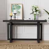 59.05" Wood Console Table for Entryway, Modern Entryway Table Sofa Table Behind The Couch