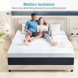 Queen Size Mattress,12-Inch Queen Foam Mattress in Box,Edges Support