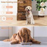 Dog Feeding Station with Storage - Elevated Bowls & Food Cabinet