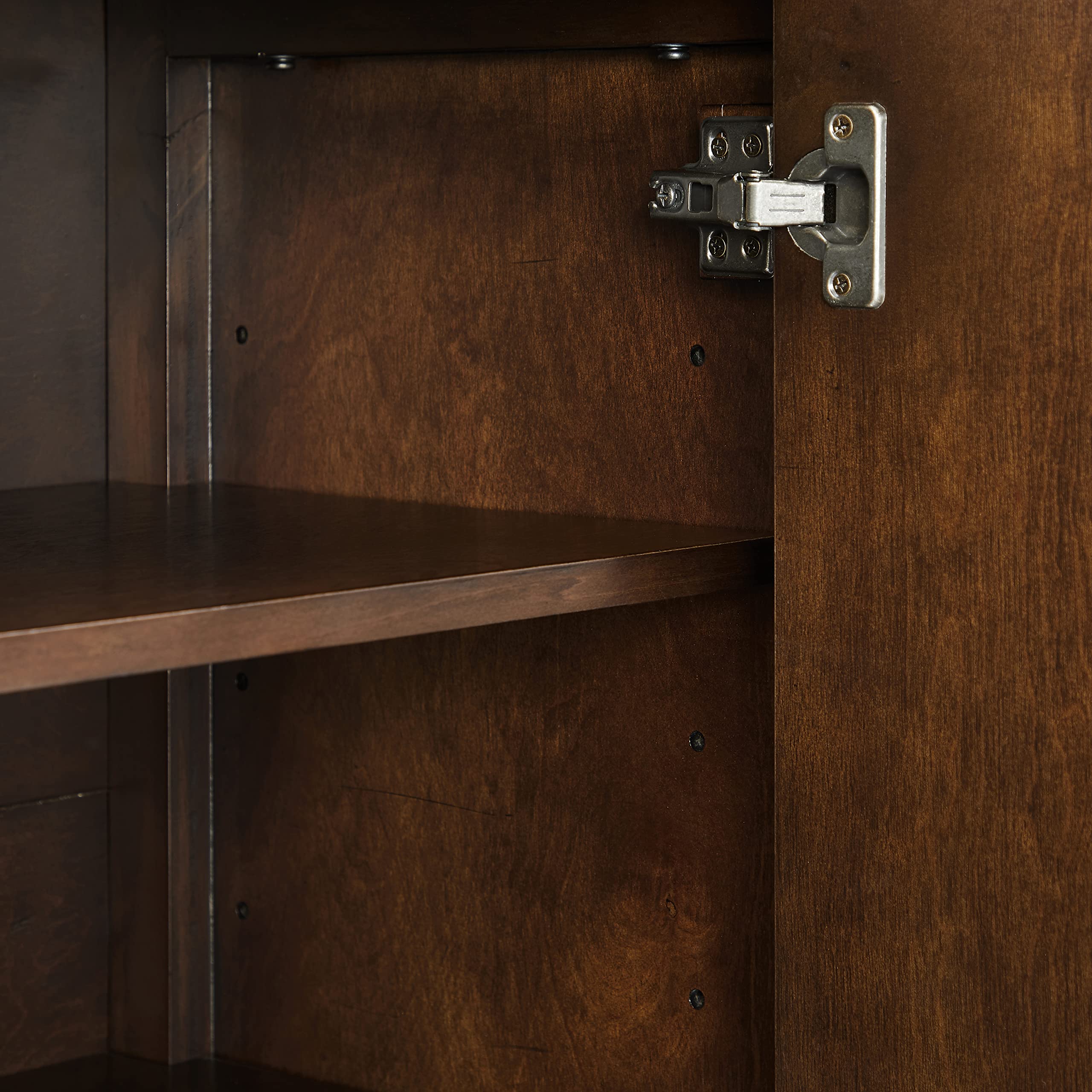 Darcy Accent Storage Cabinet, Bar, Buffet for Kitchen, Living Room, or Entryway, Dark