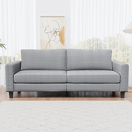 65.35" Accent Sofa, Convertible Futon Sofa Bed with Metal Feet