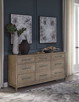 Chrestner Contemporary 9 Drawer Dresser