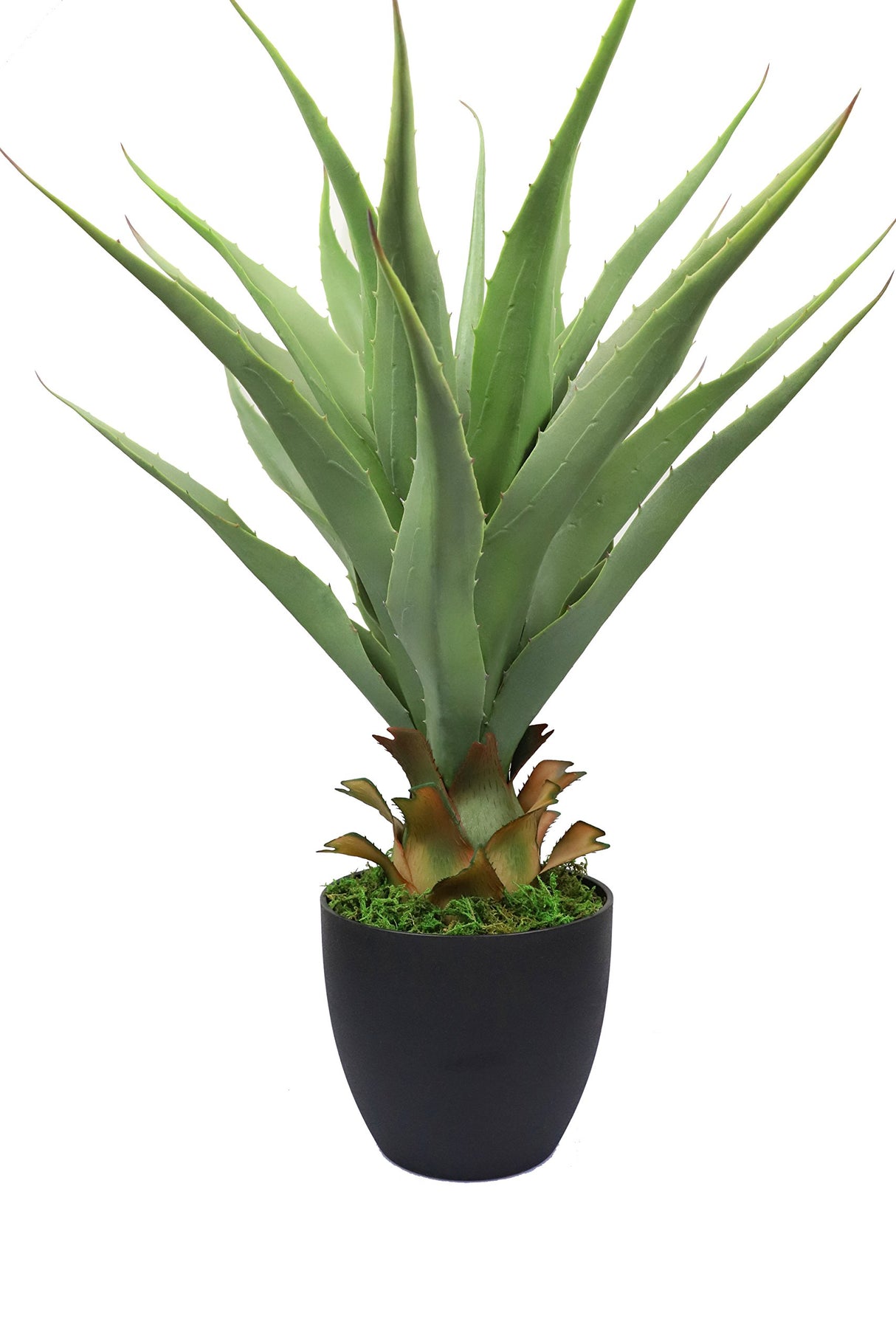 27" H Sansevieria Snake Plant - artificial agave – green color– with pot – from MOMO plant