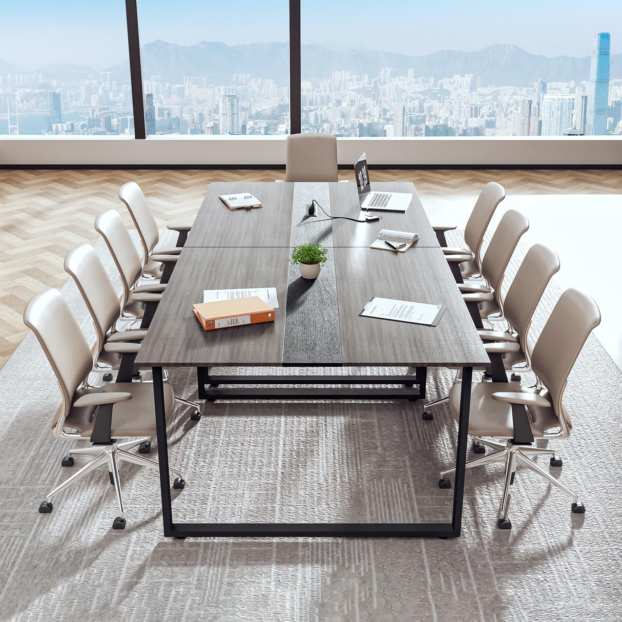 8FT Rectangular Conference Room Table, Meeting Seminar Table, boardroom Table