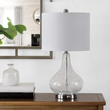 Lighting Collection Brooks Clear Glass 24-inch Bedroom Living Room Home Office