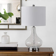 Lighting Collection Brooks Clear Glass 24-inch Bedroom Living Room Home Office