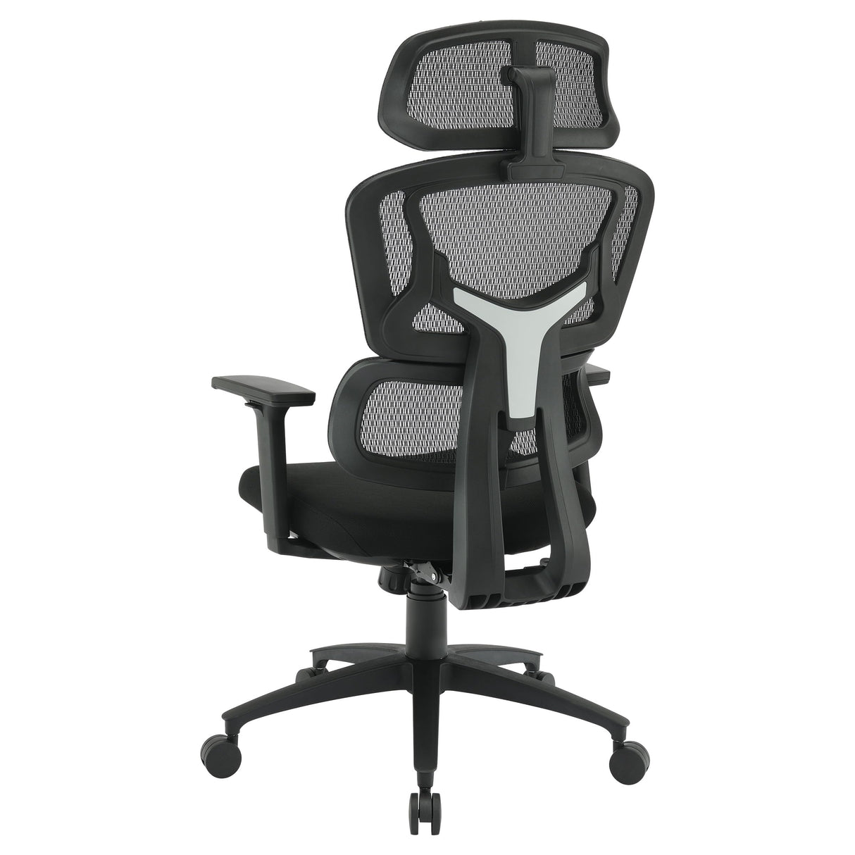 Executive Seating Mesh Back with Fabric Seat Manager's Office Chair, Adjustable Arms