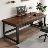 Modern Wooden Computer Desk, 47.2'' Large Workstation with Thickened Board