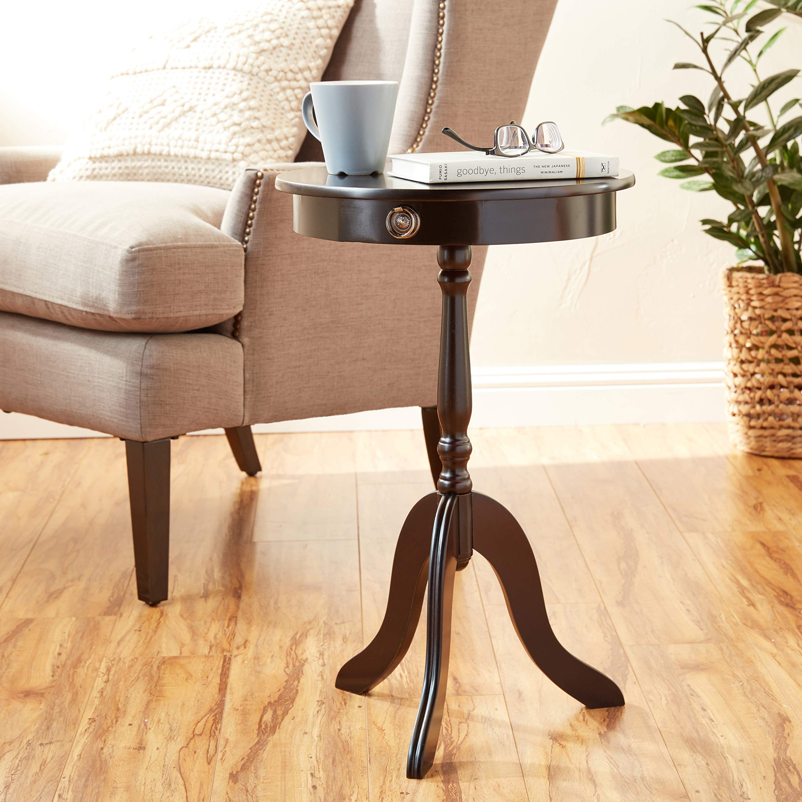 Table, Mahogany, 15.76 in x 15.76 in x 24.82 in