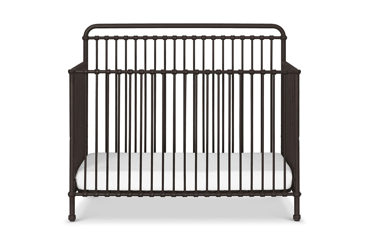 Winston 4-in-1 Convertible Metal Crib in Vintage Iron, Greenguard Gold Certified