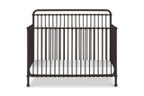 Winston 4-in-1 Convertible Metal Crib in Vintage Iron, Greenguard Gold Certified