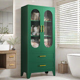 Metal Garage Storage Cabinet, Kitchen Pantry Storage Cabinet with 2 Drawers and 2 Adjustable