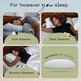 The Essence Down Alternative Pillow Queen Size Set of 2, Best Pillows for Sleeping