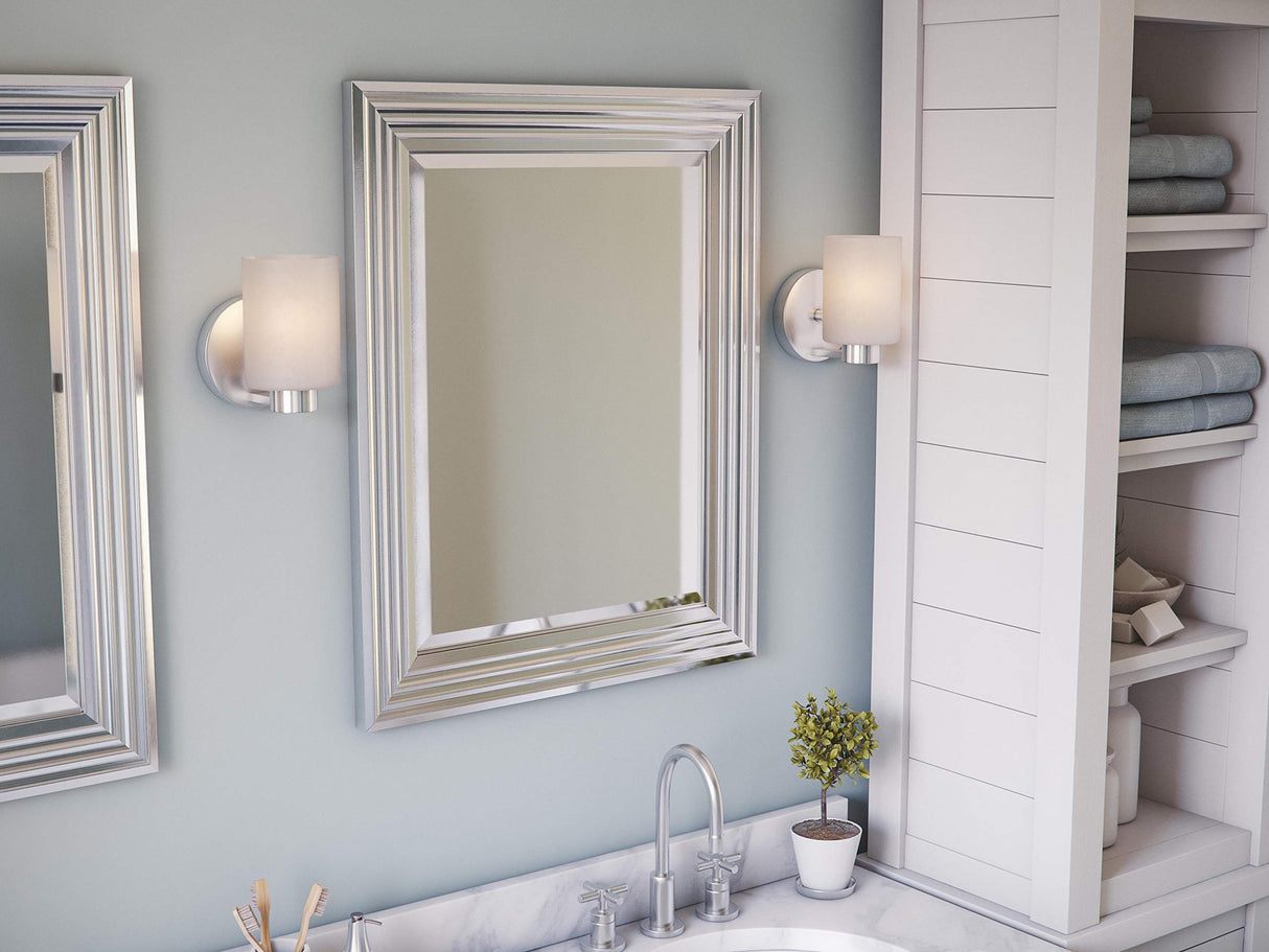 60320 Lyonesse Mirror with Chrome Finish, Coastal Style, 30" Height, 24" Width