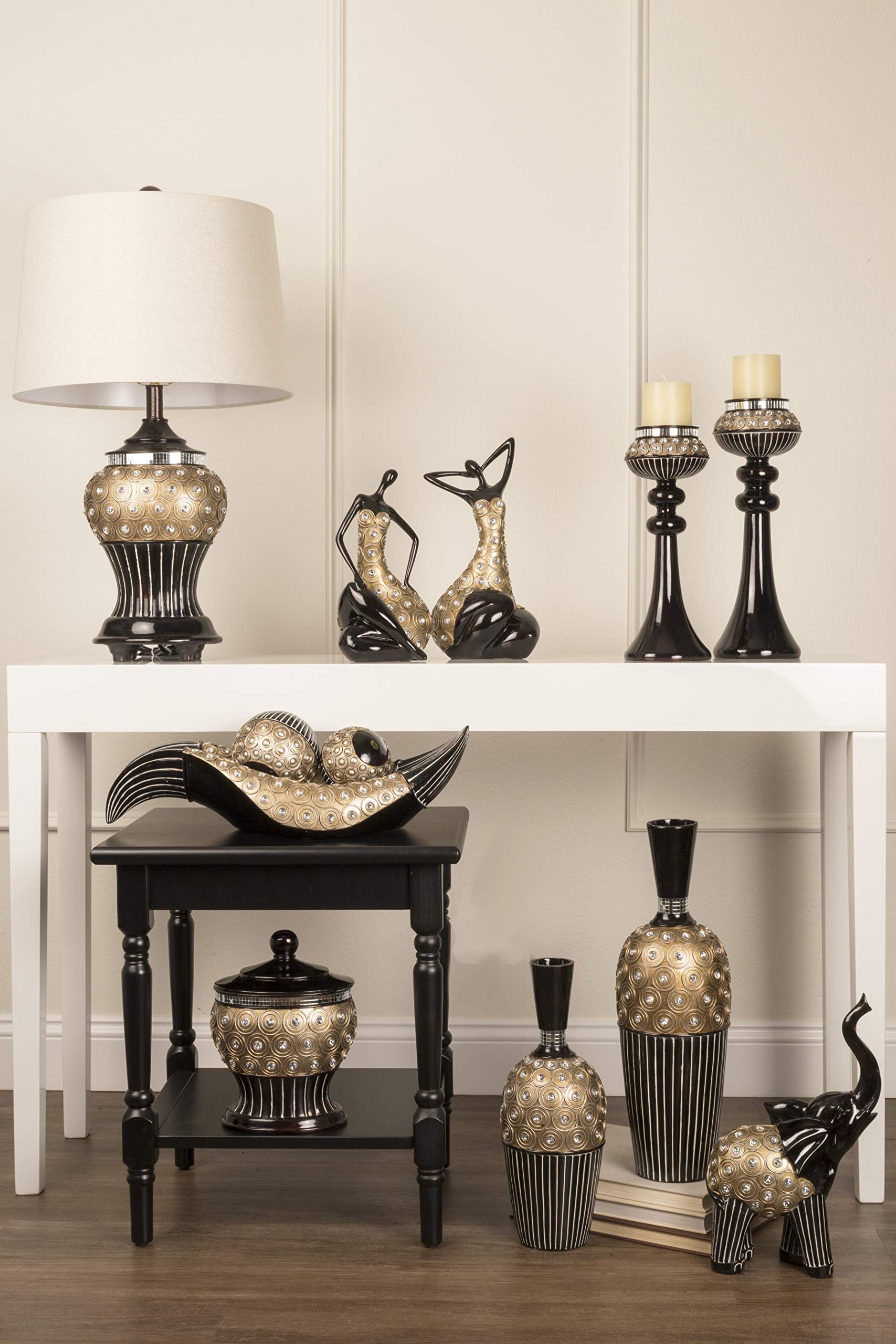 OK-4245-T1 28.75" H Gold Max Table Lamp