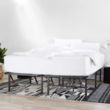 Foldable Metal Platform Bed Frame with Tool Free Setup, 14 Inches High