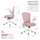 Dario Office Chair with Breathable Mesh Back, Lumbar Support, Central Tilt