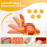 360° Swivel Floor Gaming Chair with Adjustable Backrest