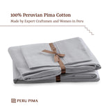 - 600 Thread Count Sateen - 100% Peruvian Pima Cotton - Full Bed Sheet Set,