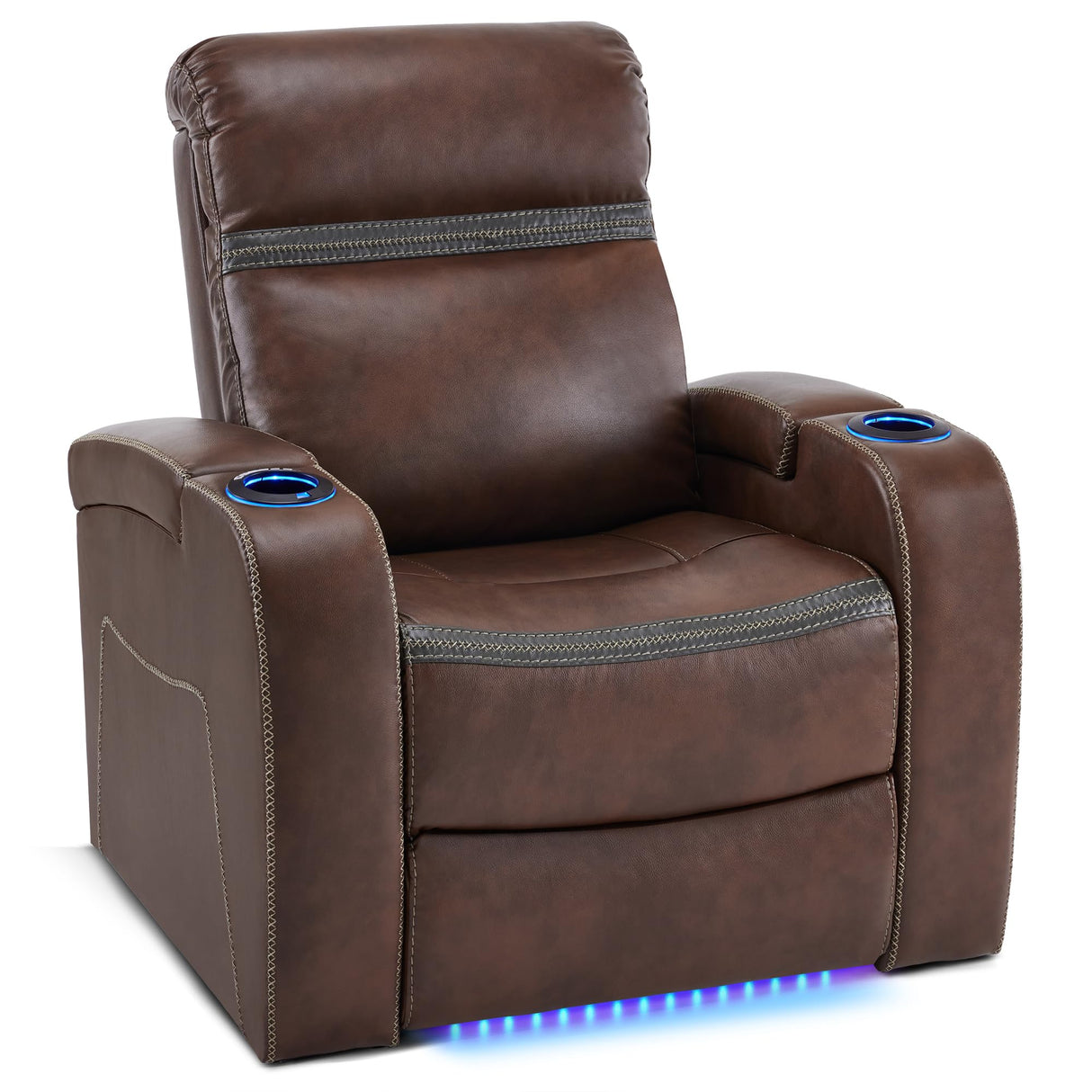 Power Recliner Chair with Adjustable Headrest, Home Theater Seating