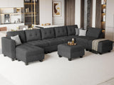 Oversized Modular Sectional Sofa with Reversible Chaise Convertible Sectional Modular