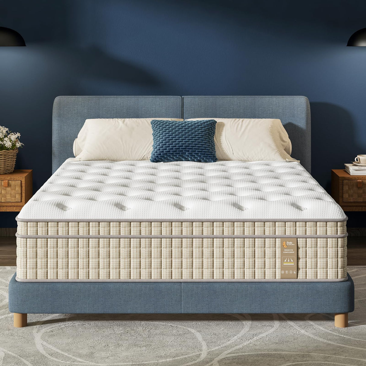 Queen Mattress - Luxury 14 Inch Firm Queen Bed Mattress in a Box