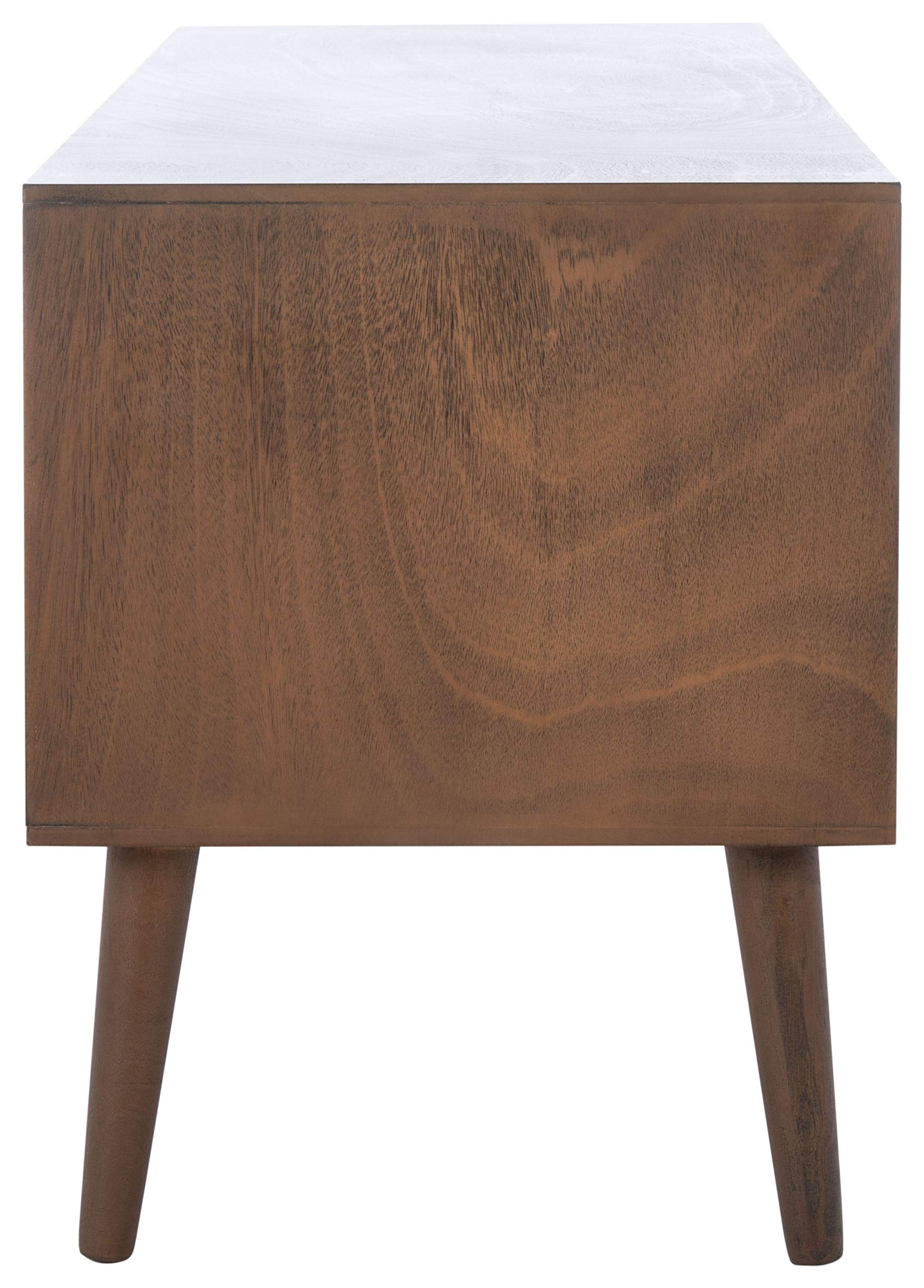 Home Collection Sorrel Mid-Century Brown 2-Door 1-Shelf Media 50-inch Flatscreen