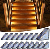 Solar Step Lights for Outside, Solar Stair Lights Outdoor Waterproof IP67, LED Outdoor Step