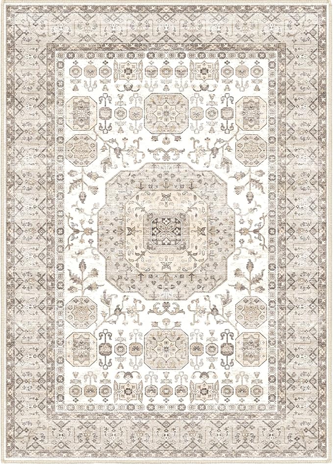 Area Rug 9x12, Washable Area Rugs 9x12 Living Room, Large Rugs for Bedroom