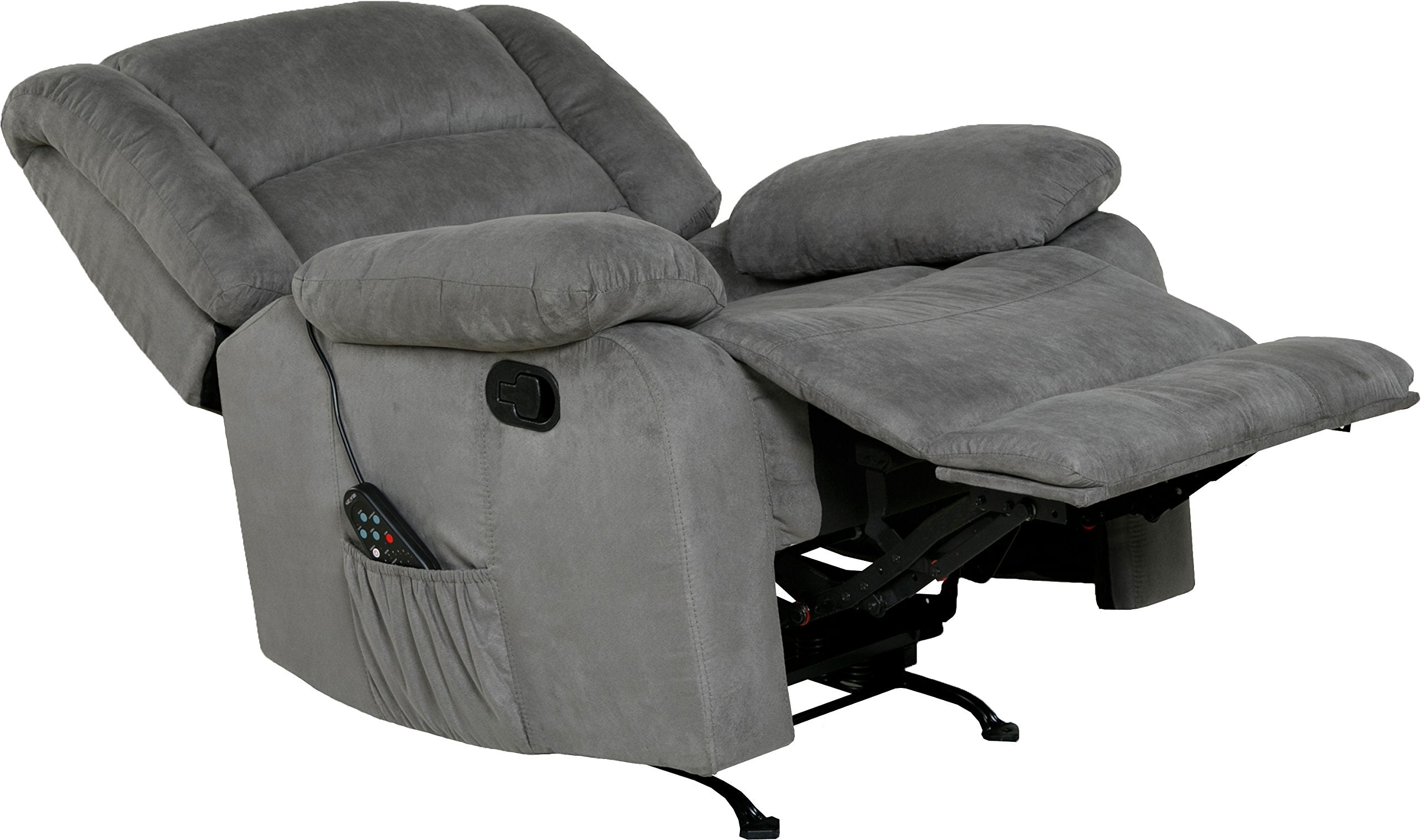 Relaxzen Massage Recliner Chair – Heat, USB, & Remote-Controlled Vibration