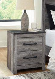 Bronyan 2 Drawer Nightstand,  Gray