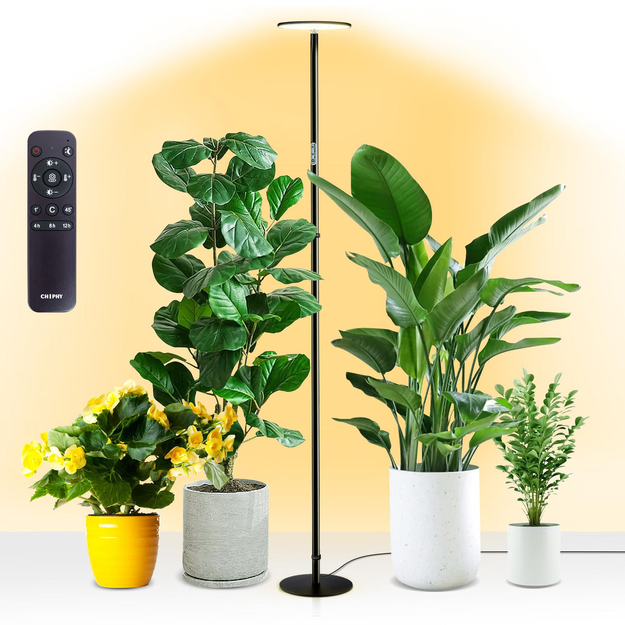 Grow Lights, Full Spectrum LED Plant Light for Indoor Plants, 4/8/12H Timer