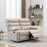 Loveseat Recliner Sofa, Small Sofa Couch, PU Leather Reclining Sofa 2-Seater