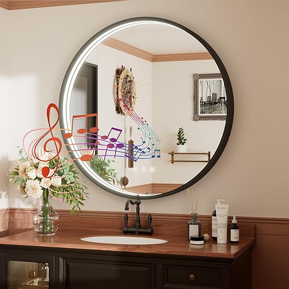 Bathroom Mirror  Anti-Fog Bathroom Mirror with Led Illuminated Mirror