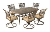 Traditions 7-Piece Patio Dining Set with 6 Swivel Rocker Chairs