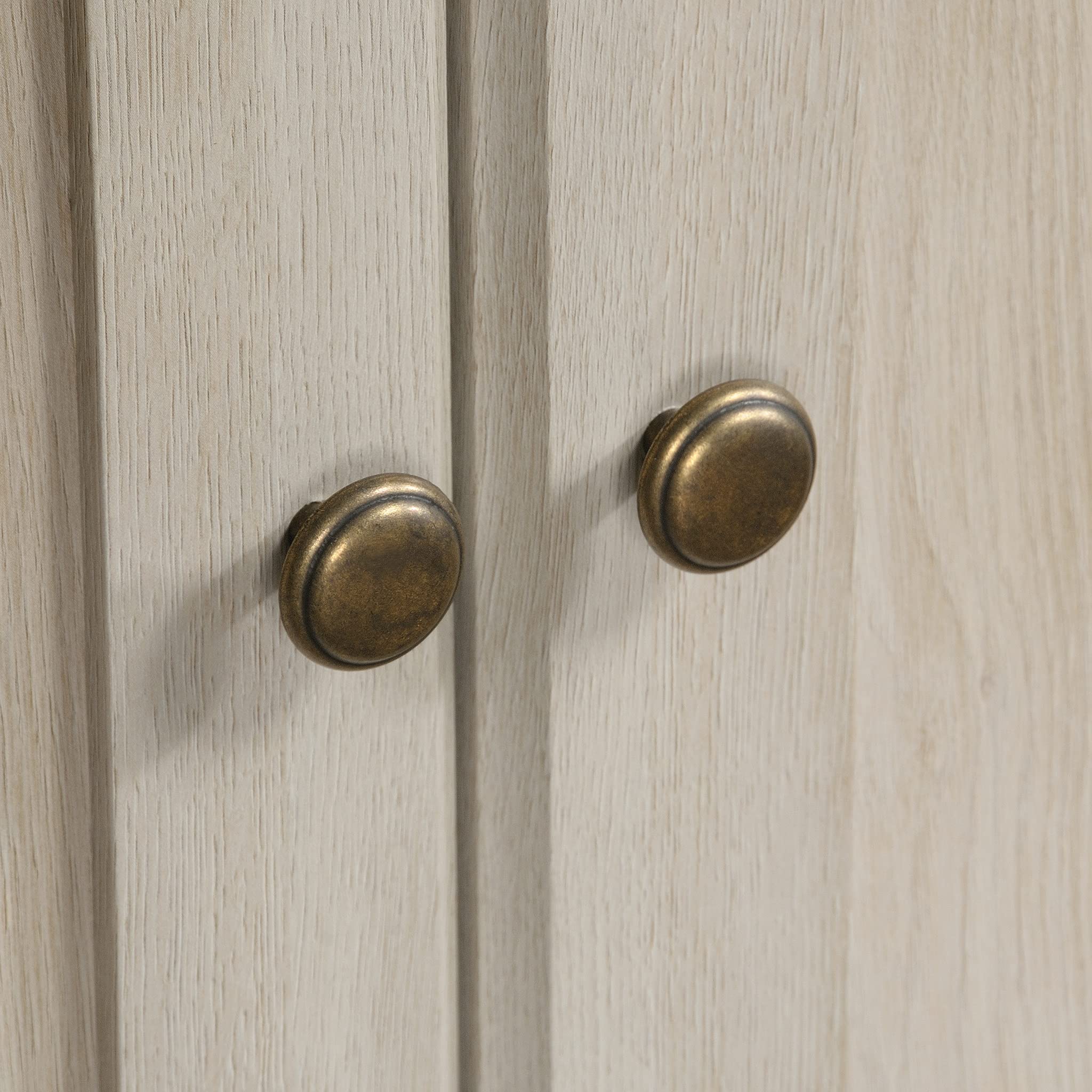 Miscellaneous Storage Bookcase/ Book Shelf With Doors, Chalked Chestnut finish