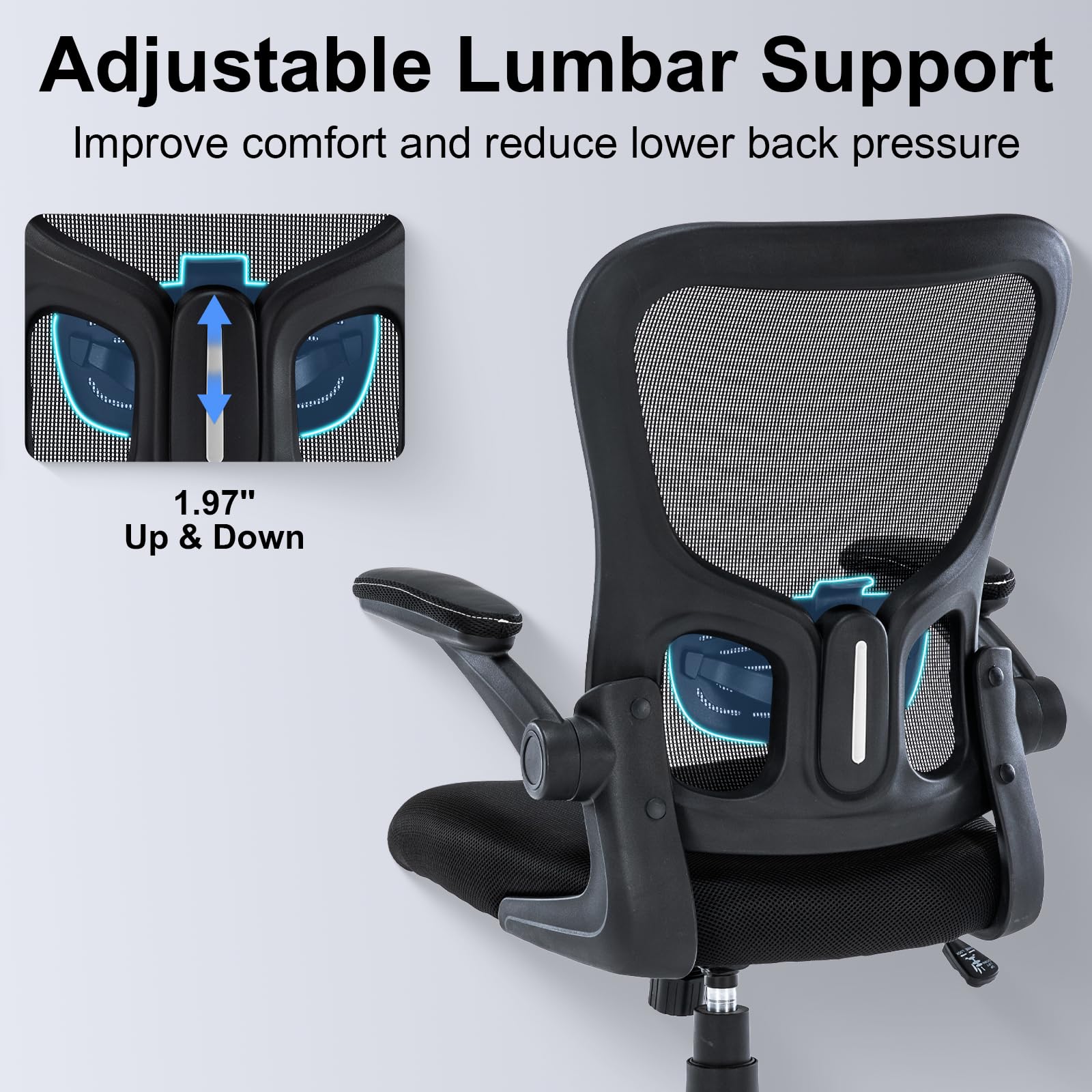 Ergonomic Mesh Office Chair with Adjustable Lumbar Support