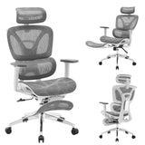 Ergonomic Office Chair with Footrest, Reclining High Back Mesh Office Chair