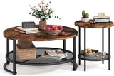 Home Round Coffee Table Set of 3 for Living Room, Modern Coffee Table