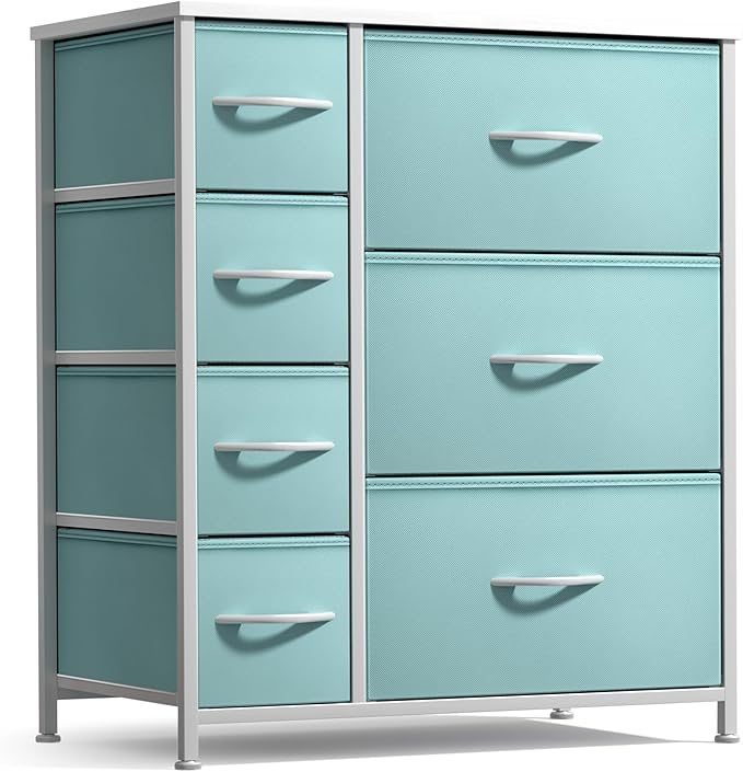 Dresser with 7 Drawers - Furniture Storage Chest for Kid’s, Teens, Bedroom, Nursery