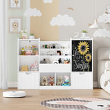 Toy Storage Organizer, 55.1” Large Toy Organizer and Storage with Chalkboard