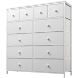 Dresser,White Dresser for Bedroom with 12 Drawers,Tall Dressers for Bedroom,