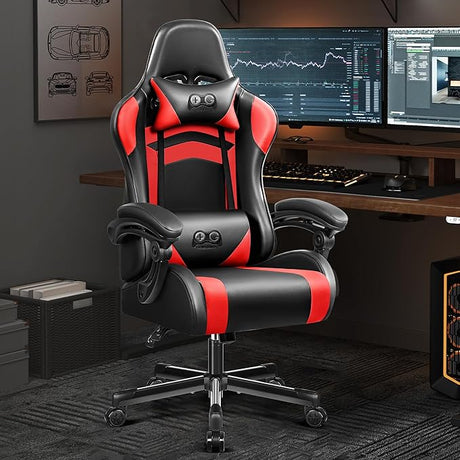 Ergonomic Gaming Chair, High-Back Computer Gamer Chair, Height Adjustable Game