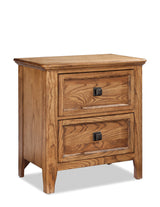 2-Drawer Avalon Nightstand in Brushed Ash Finish