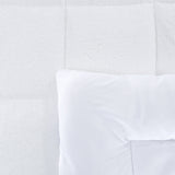 Reversible Oversized Down Alt Comforter with Sherpa-Twin, White